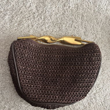 Sac a main tresse marron