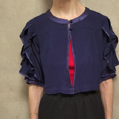 Top Bolero in Seta