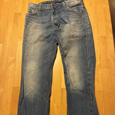Getragene Jeans, Grösse 34/32, hellblau 