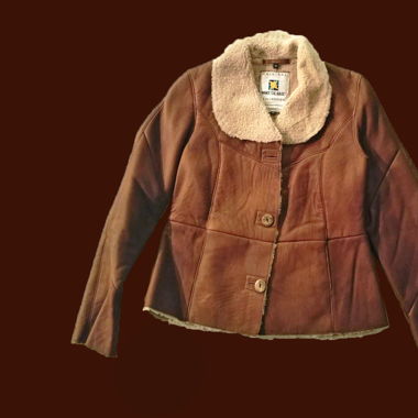 Leather Jacket with Australian Shearling Wool