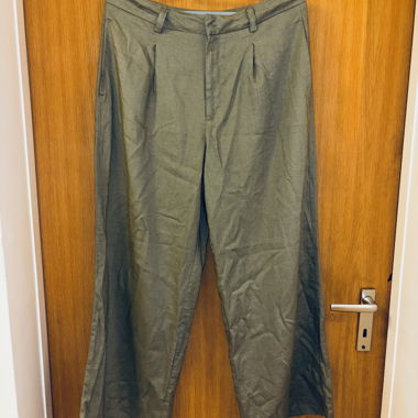 Pantalon large gris