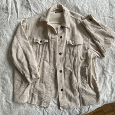 Zara Cordjacke beige