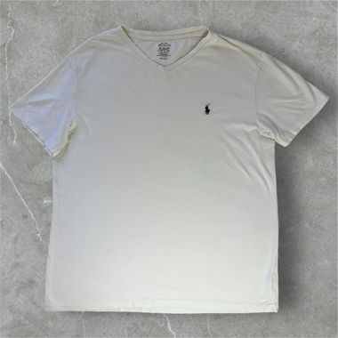 white polo ralph lauren t-shirt