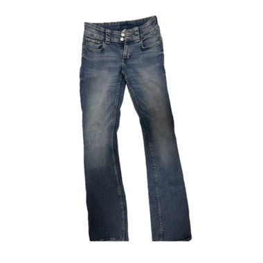 blue bootcut jeans