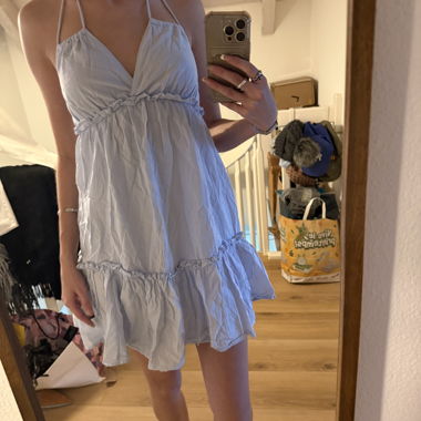 Robe d'été bleu clair, taille 34/36
