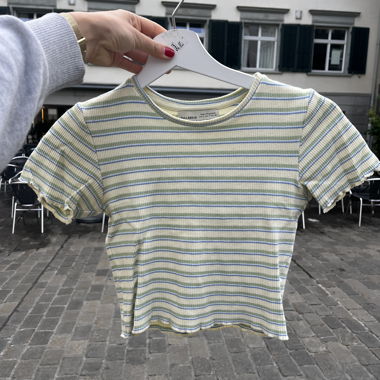 Striped Short Sleeve Top