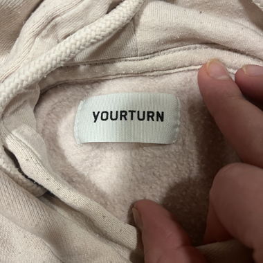 Beige YOURTURN Hoodie
