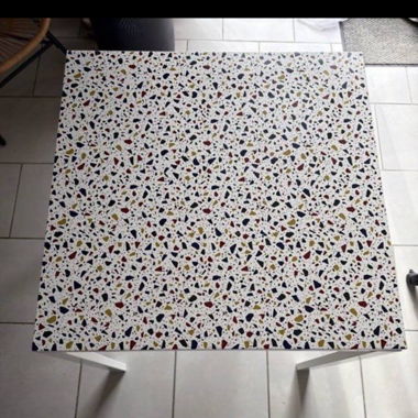 Table basse terrazzo carrée VIHALS 74x74