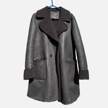 Cappotto in ecopelliccia HALLHUBER nero