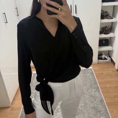 Schwarze Bluse - Grösse 36