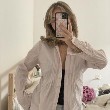Camicia Rosa con Bottoni