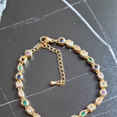 Crystal Bracalet New gold metal stainless steel
