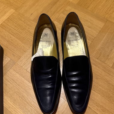 Mocassins en cuir noirs Bruno Magli