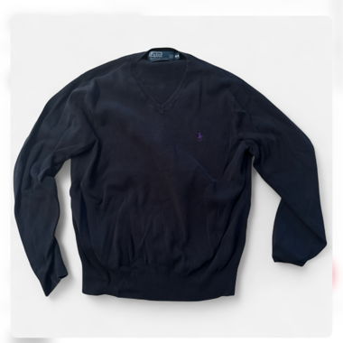 Ralph Lauren black V-neck sweater