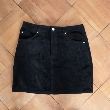 Black Corduroy Skirt