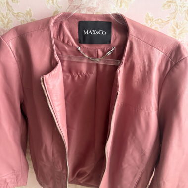 MAX&Co. rosa Lederjacke