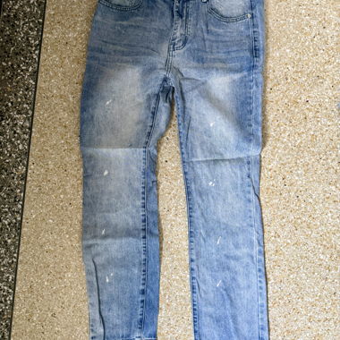 Jeans in Denim Azzurro Sbiadito