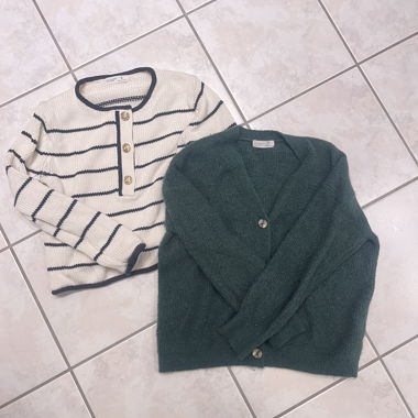 Primark Knit Set white / green