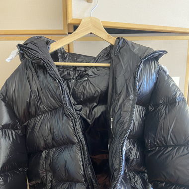 Shiny Sellers down puffer jacket Zara
