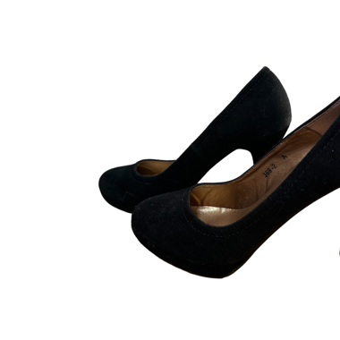Talons hauts noirs en velours
