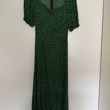 H&M Kleid grün Blumenprint