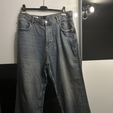 Zara ice blue baggy jeans