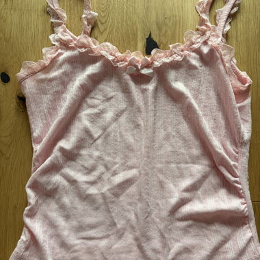 Top rosa in pizzo