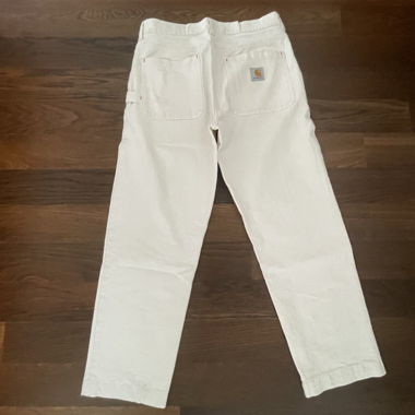 cream white carhartt pants