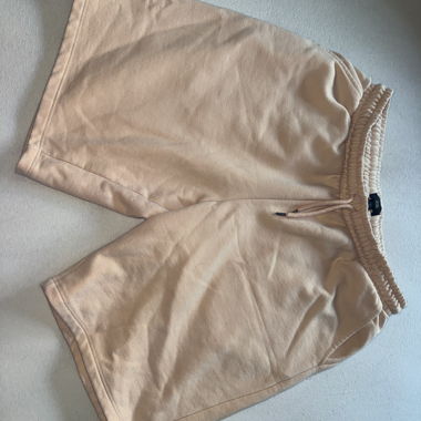Beige Tracksuit Shorts