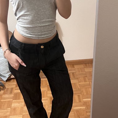 Low waisted adidas jeans