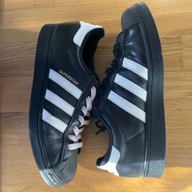 Adidas Superstar black sneakers