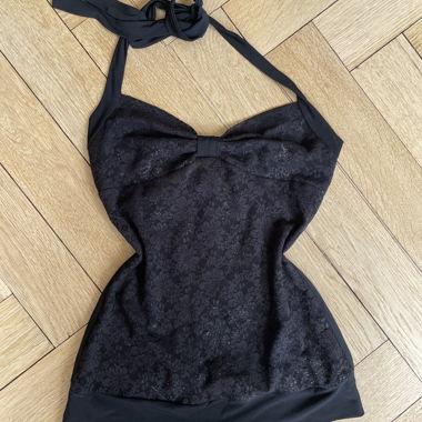 Black Neckholder Top