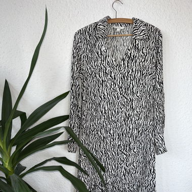 Robe longue zébrée