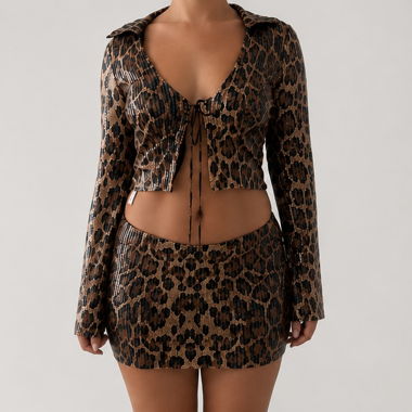 PrettyLittleThing Leoparden-Set
