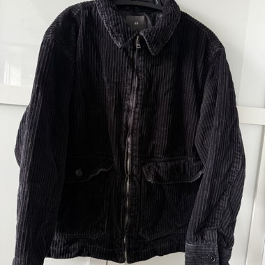 Veste velours noire H&M