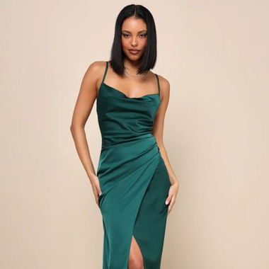 Elegantes Satin Cocktailkleid
