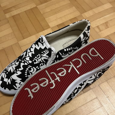 bucketfeet Schuhe schwarz, weiss 