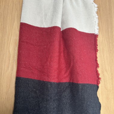 Sciarpa Tricolore Rossa, Grigia e Nera