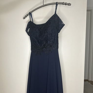 Abendkleid kurz dunkelblau
