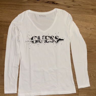 Guess Langarmshirt Weiss