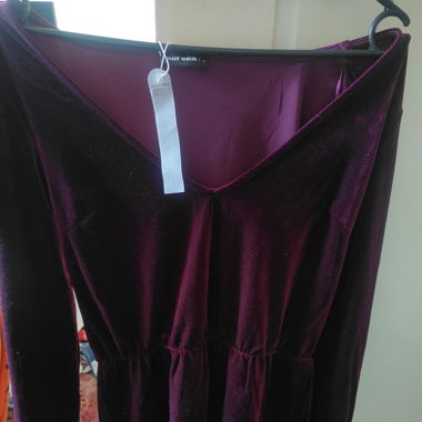 Combishort violet/bordeau