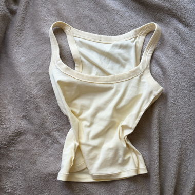 Cream-coloured Tank Top