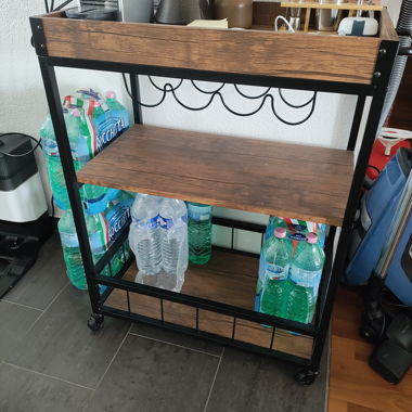 Wenko Rustic Serving Cart