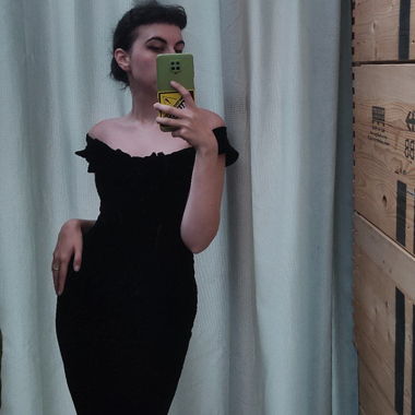 Vintage velvet dress