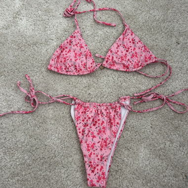 Pink bikini set