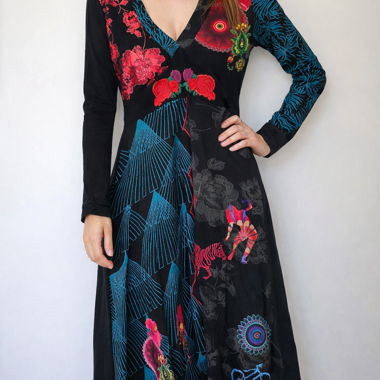 Robe longue manches Desigual