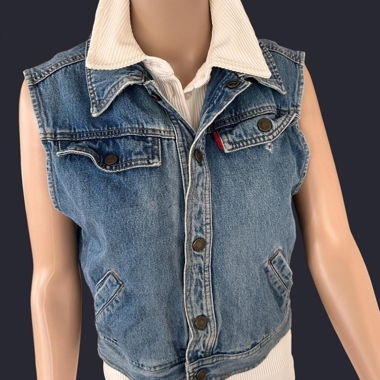 Gilet en jean sans manches