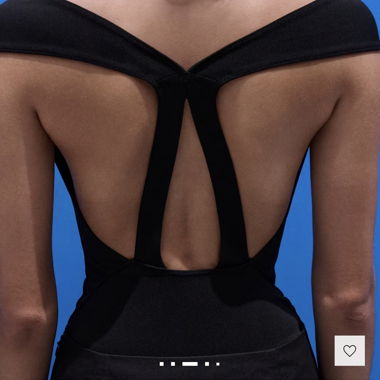 Body aderente MANGO con schiena scoperta nero S