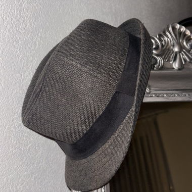 Cappello Fedora grigio scuro/nero