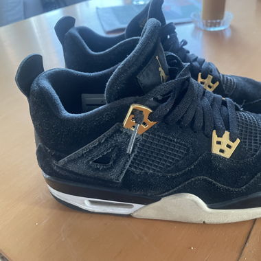 Air Jordan 4 Retro "Black & Gold" (Gebraucht)